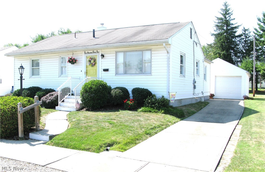 Very desirable 1-story home located in the north-end of Zanesville! Pride of ownership shows! Exceptionally clean, well-maintained, and cared for home. Many updates & improvements! Move-in condition! This home is much larger than it looks…approximately 1,528 sq. ft. of finished living space! The interior features 2 family rooms (one behind kitchen and one in finished basement), large master bedroom suite with ½ bath, 2 other nice-sized bedrooms and 1 additional full bath featuring a Bath Fitter bathtub. Built-in bookcase and large pantry in hallway. Spacious living room with lots of windows. Eat-in kitchen with all appliances, microwave, breakfast bar w/stools, and under-the-cabinet TV & radio. Washer & dryer and water softener also included! Finished basement includes a bar area with bar stools and refrigerator. 2 wall hanging oak shelves and all blinds on the windows are included. Computer desk and treadmill are negotiable. Gas forced-air heat with central-air condition
