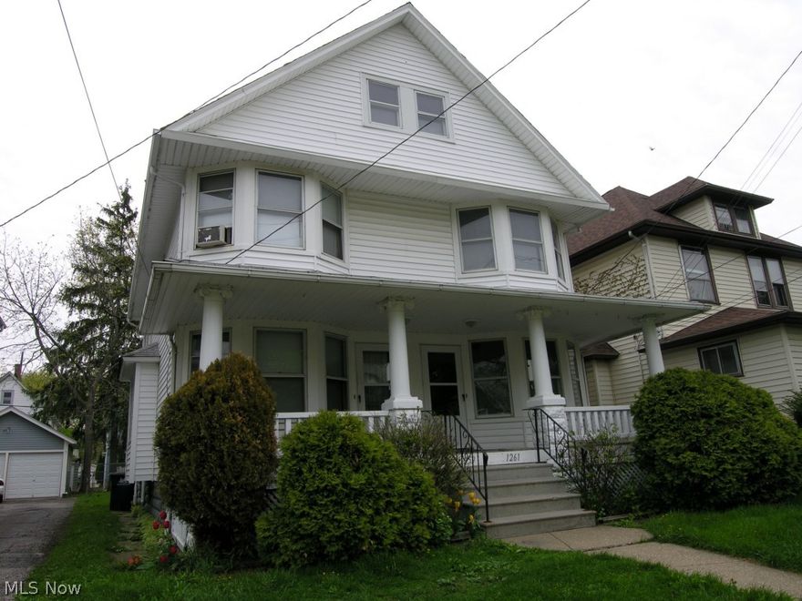 Super Central location in Lakewood walk to shops, restaurants, library, Local "Y" , close the Lakefront and Lakewood Park with pool and tennis courts. Right on bus line to downtown this is all very attractive to prospective tenants. Charming interior with loads of woodwork. Updated kitchen and bath. South side has fresh interior paint and carpet. Long term tenant on North side. Will only show North side if there is definite interest in purchasing. Aluminum /Vinyl siding low mnt exterior. Updated electrical. Each unit has separate basement and walk up attic.