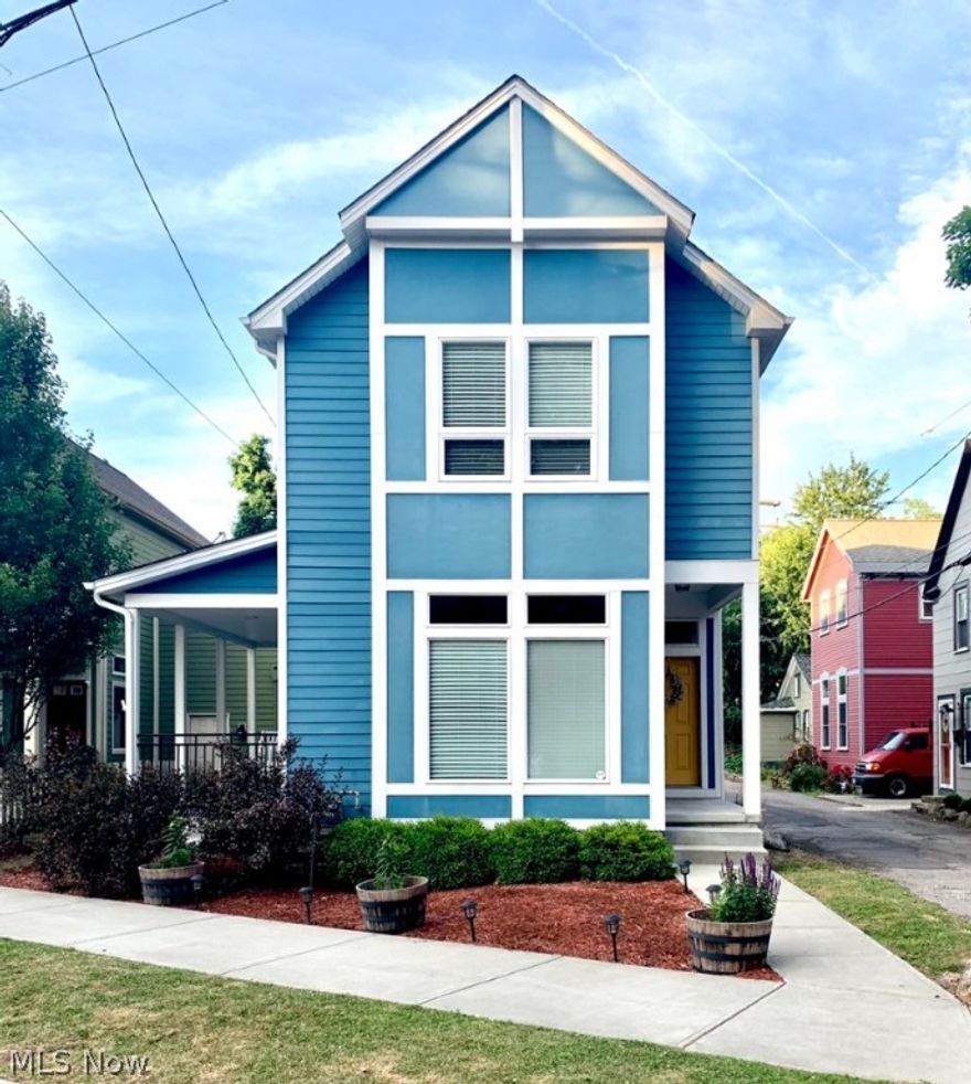 This stunning, single-family, energy efficient home *BUILT IN 2015* with high end upgraded finishes is located on one of the most desirable blocks in Ohio City. This glamourous home includes *TAX ABATEMENT until 2030*! The location is between the West Side Market and Gordon Square and only a 7-minute commute to downtown. Super low maintenance living in the heart of Cleveland!
The first floor boasts beautiful hardwood floors throughout and has a ton of natural light. Open concept with island kitchen, stainless appliances, modern light fixtures, granite countertops, a half bathroom and a side Trex® porch complete the first floor.
The 2nd level features a luxury master bedroom suite with vaulted 15-foot ceilings with a large walk-in closet. A master bathroom with dual-spout walk-in tiled shower, ceramic floors, and double sinks with granite counter tops. The second floor also homes your laundry space, a spacious second bedroom, a full bath complete with granite countertops, and a conven