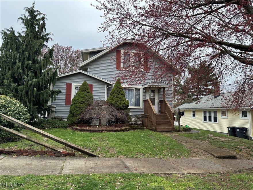 Why rent? Motivated seller of this 3 bedroom cape cod with 1st floor bedroom. Kitchen has new LVT flooring (2025) that opens to dining room with new carpet (2025). 11 x 14 Living room. 2 Nice size bedrooms on 2nd floor with full bath. One bedroom has an office/nursery off of the bedroom. Full bath. Full basement. 2 Car garage and shed. Handicap outside lift and inside stair lift.