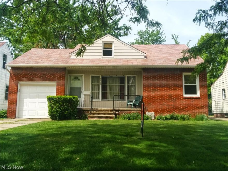 This South Euclid bungalow is totally move in ready, offering plenty of great updates and features as well as a location that is both convenient and quiet. Step inside the front door to a large living room with plenty of natural light. The eat-in kitchen has been recently updated with maple cabinets, tile flooring and stainless steel appliances. The first floor also offers a dining room, 2 large bedrooms with Hardwood Floors and an updated full bath. Upstairs there is a full master suite with a bath and plenty of closet space. Most of the First and Second floors have just been Freshly Painted as well! The basement is finished with an excellent Family/Rec space and a bar. The basement was water-proofed about 10 years ago, so it is excellent usable space. The Washer and Dryer in the basement will stay with the home as well. All of the windows have been replaced with energy efficient vinyl windows throughout and the basement windows have all been upgraded to Glass Block as well. There is