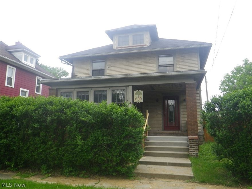3 bedroom with possible 4th on 3rd floor. With some TLC this home offers a lot of space with large rooms.  Lots of natural wood work  Split or double stairway to second floor.Sold as-is. Buyer to verify all information. Equal Opportunity Housing. Condition of appliances is unknown. Owner occupants until 5/30/19