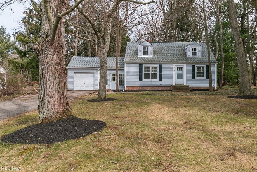 Move in ready! Welcome to this newly renovated Richmond Heights Bungalow located in beautiful Scottish Highlands.  This home offers three-bedrooms all with fresh new carpet, one full bath, the spacious kitchen includes all stainless-steel appliances, large island and new laminate flooring.  First floor includes dining room that flows into living room, two bedrooms with new ceiling fans and full bath.  Newly finished second floor bedroom with new laminate flooring can be made into a master bedroom or made for two kid's bedrooms with plenty of closet space and storage.  The entire home shines with plenty of natural light throughout, huge basement is ready to be finished into a recreation room to entertain for all occasions.  Sizeable mud room provides access to the attached one car garage, home and also leads out to the huge beautiful, freshly landscaped wooded lot giving the feeling of serenity.  New siding, fresh paint, carpet, and ceiling fans, nothing to do but move in, schedule your tour today!