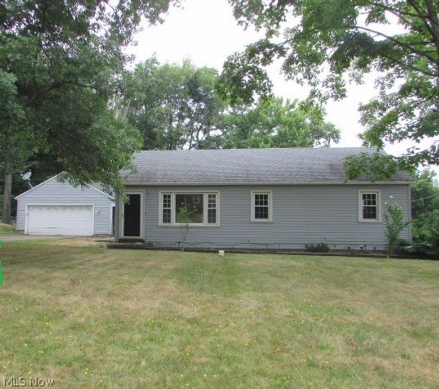 Ranch home with 2 bedrooms and 1 full bath and 1 half bath. 2 car detached garage. Property sold as is. No guarantees. No warranties. Must be pre-approved or show proof of funds.