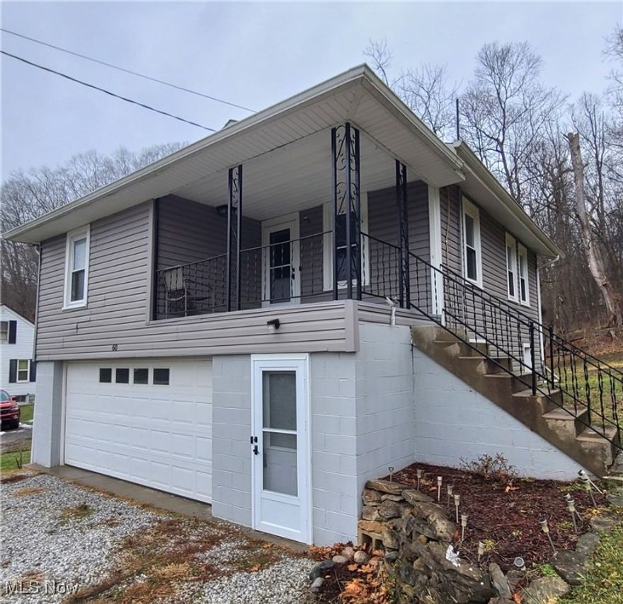 This cute and well-maintained 2-bedroom raised ranch offers comfortable living with thoughtful updates throughout. The vinyl siding, just three years old, pairs nicely with vinyl windows for easy, low-maintenance living. Inside, you’ll find an eat-in kitchen and an updated full bath, creating a welcoming and functional space. The attached garage provides convenient access directly into the basement, which features washer and dryer hookups along with plenty of storage. Enjoy relaxing mornings or evenings on the covered front porch. Served by public water and septic, this charming home is a wonderful opportunity for first-time buyers or those looking to downsize.