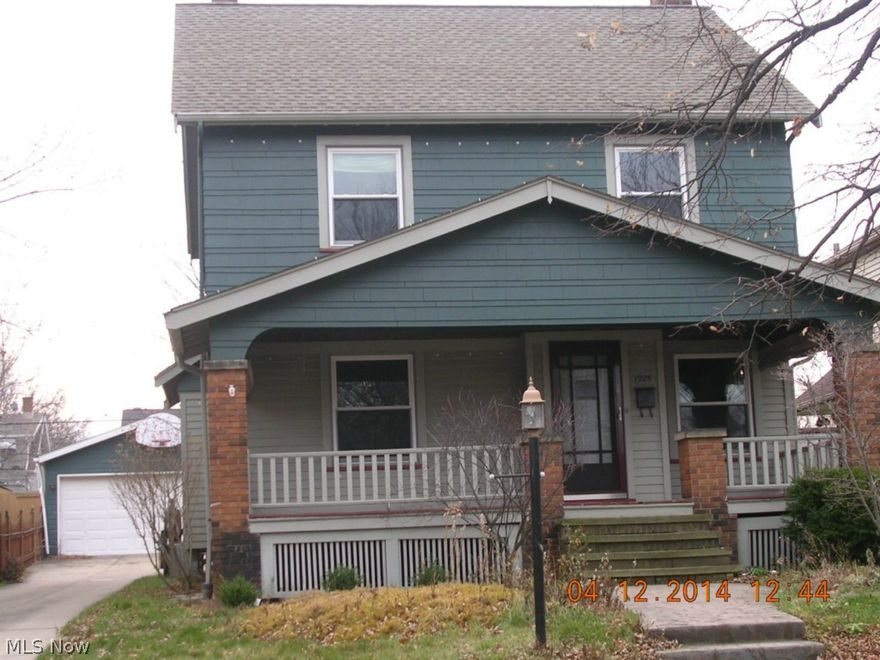 Spacious home on a quiet street ready to be yours! If you enjoy updated homes and hardwood floors then this gem is for you. Large updated eat-in kitchen, formal dining room, large living room with a fireplace and tons of natural light. Spacious bathroom on upper level is updated and another updated bathroom on lower level also. All 3 bedrooms also have hardwood floors. Partially finished basement has a full bathroom. There is a covered front porch great for relaxing on nice summer evenings, and a nice sized fenced yard great for entertaining! Large walk-up attic on third floor gives you even more storage room or possibly turn into finished living space, if desired. Great opportunity in a desirable area - don’t miss out on this one. Close to shopping, parks, amenities, and interstate access! Sold as is.