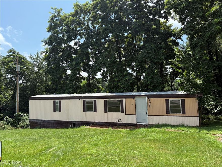 Great opportunity to start your own rental business on a low dollar investment. By four mobile homes that are all for sale in the Pear St trailer park or this individual mobile home, with minimal remodeling and start collecting rent, or you can buy this home for yourself. This mobile home has 2 bedrooms and 1 full bath. Bethesda is a very nice, relatively quiet country town that this mobile home park is located in. Lot rent $325/month. Pets allowed up to 35 lbs.