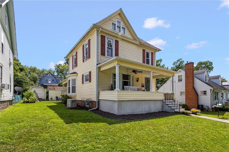 Full of character and charm, this beautifully maintained 3-bedroom, 1.5-bath home is move-in ready! Step inside to discover new flooring throughout, a spacious living room with pocket doors leading to the formal dining room, with both rooms featuring bay windows and an abundance of natural light. A convenient mudroom and half bathroom off the fully applianced kitchen add to the home's functionality. The partially finished basement offers a rec room/bonus space. An updated electric panel and a whole-house generator provide peace of mind year-round.

Enjoy summer evenings on the inviting front porch or entertain under the covered back patio overlooking the backyard. With great curb appeal and a location just minutes from the hospital and Ashland University campus, this home has it all!