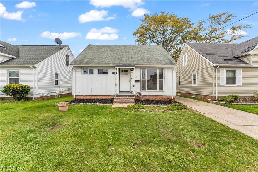 Single family investment property. Tenant occupied cape cod home with 4 bedrooms, 1 bath, full basement, detached 2-car garage and enclosed rear patio. Owner is selling as-is and won't be making any repairs.
