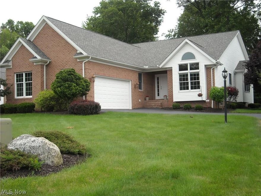 Beautiful ranch condo in private, gated Camden Pond. Enjoy the quiet privacy of this immaculate 3 bedroom condo. Large great room w/cathedral ceilings and fireplace. 8x8 entry foyer leads to open great room. 2 full baths. Master bath w/jacuzzi and walk in closet. Club house for your enjoyment and entertaining. Includes pond w/paddle boats. Large newly remodeled kitchen with stainless appliances. Beautiful white cabinets, new faucet, granite counter tops and manufactured hardwood floors. Granite tops and new faucets in full bath and master bath. Full basement. Porch and patio in rear of condo, formal dining room and much more. A must see. 55 and over community.