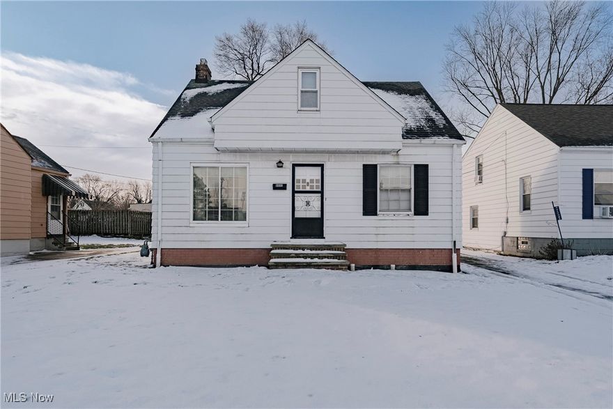 Welcome to 6903 Luelda Ave – A Warm & Inviting Cape Cod with Room to Make It Your Own! This well-kept Cape Cod offers a wonderful opportunity for a family or buyer looking to create a home filled with personal touches. From the moment you step inside, you’re welcomed by a spacious, sun-filled living room that feels comfortable and inviting—perfect for everyday living and gathering with loved ones. The living room flows into an updated kitchen featuring newer cabinetry, a classic subway tile backsplash, updated laminate countertops, and a full set of appliances, making it both functional and welcoming for family meals and entertaining. Two generously sized bedrooms are located on the first floor, both showcasing hardwood flooring. The primary bedroom offers the added convenience of two closets, and a full bathroom completes the main level. Upstairs, you’ll find a large third bedroom/bonus room with hardwood floors, a spacious closet, and access to an oversized attic area that provides excellent additional storage—ideal for seasonal items or future possibilities. The full basement includes a washer, laundry sink, sump pump, and ample storage space, offering practicality and peace of mind. Outside, the oversized one-car garage provides extra space for storage or hobbies, while the convenient location places you just blocks from highway access, shopping, and everyday amenities. With a comfortable layout, key updates already in place, and the chance to add your own finishing touches, this home is full of potential and ready for its next chapter. A great place to grow, gather, and make lasting memories.