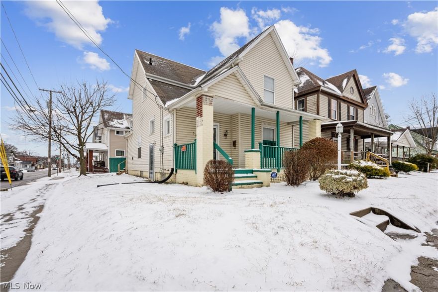 Move-in ready 2-bedroom, two-story home situated on a corner lot. This spacious property offers several recent updates, including fresh paint, all new flooring, new light fixtures and ceiling fans, an updated tub and shower, a new front porch, and more. The main level features three generous living areas, providing flexibility and the potential to convert one into a first-floor bedroom if desired.

Additional features include vinyl siding, central air, glass block windows, a clean basement, and off-street parking, all adding to the overall value. The location is convenient to schools, the hospital, highways, and shopping.

This property is ideal for an owner-occupant or an investor looking for a turnkey opportunity. The home is currently tenant-occupied on a month-to-month lease at $900 per month, with the tenant paying all utilities, offering immediate rental income potential. Schedule your showing today!