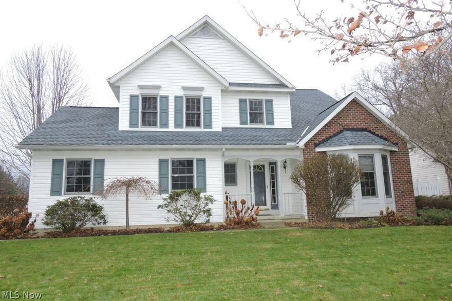 Welcome to the neighborhood! Prepare to move right into to this attractively updated 3 bedroom, 2 1/2 bath, 2315 sq ft. home. Recent updates include roof, stainless steel appliances, ceramic tiled kitchen, and freshly painted interior.  The neutral colors and decor will attract any discerning buyer. Additional features include 17 ft vaulted ceiling in living room and entry, open staircase, full basement, tons of natural light, open floor plan from family room to the kitchen with peninsula for counter stools. Kitchen slider steps out to nice size deck overlooking fenced back yard with storage shed, side entry garage. Easy access to I 480, Route 10, and shopping. Midview Schools, 1 year warranty with purchase. Don't miss this opportunity!