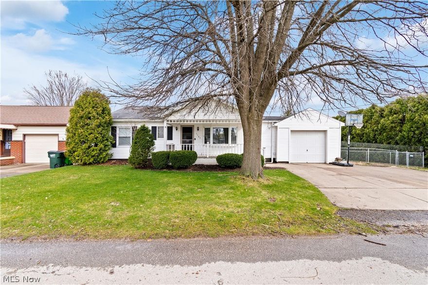 Welcome home to 1165 Noble Ave located in the West side of Barberton! This charming ranch offers 3 bedrooms and
1.5 bathrooms, and a full basement that can be finished for even more living space. A large eat-in kitchen, is perfect for
those who love some elbow room when cooking. The furnace and a/c were both replaced in 2021 for peace of mind!
The backyard offers a lovely deck to sit out and enjoy, a separate area has also been fenced in with stone for a pet area.
No more muddy paws! This home is located on a quiet side street and is waiting for its next owner. This home has the
cutest curb appeal, don't miss out!
