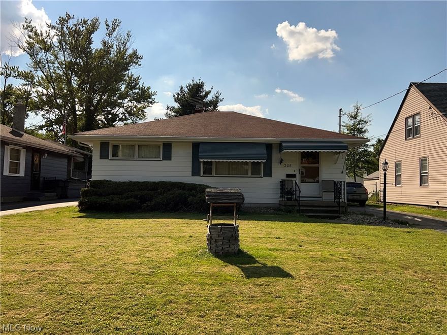 Cute 3 Bedroom Ranch with full basement and 2 car detached garage.  There is a long term tenant here.