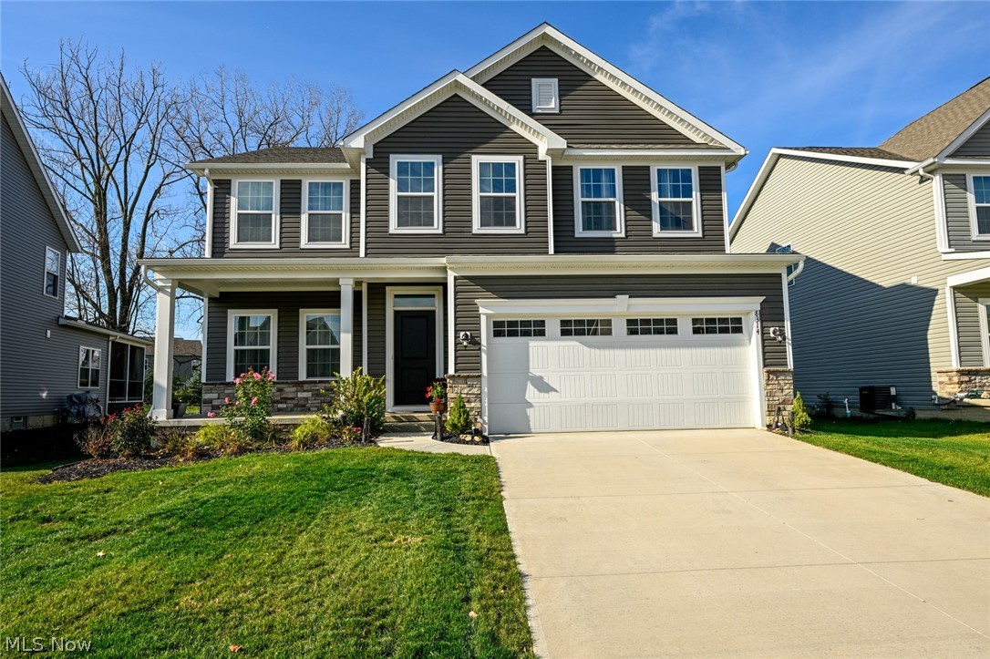 Professional interior pictures “coming soon”The “Hudson” in desirable Ridgewood Greens exudes luxury living. This Home has over 2700sq ft, 4/3bath w/rare 1st flr bdrm & full bath, builder upgrades, LVT thru-out the 1st flr. Walk up to an inviting whimsical extended front porch, enter a elegant light & bright foyer w/formal living/Dining or flex rm, open sun drenched flr plan w/stunning Great rm, is perfect for all your entertainment needs. Gourmet eat-in kitch w/center extended breakfast island, Aspen white Shaker cabinets, pullouts, food pantry, SS appliances, under-mount sink, gooseneck faucet & granite counters. Kitch opens to lrg spacious Great rm w/gas fireplace & Dining area. Sliders lead to large trek deck overlooking a lush backyard and veggie garden. 1st for Bedroom, full bath & mudrm completes the 1st flr. 2nd flr has split floor plan for privacy for the spacious master retreat w/2 walk-in closet, Mast Bath w/dbl sinks, soaking tub & shower, lrg bright & open Loft, 2nd floor
