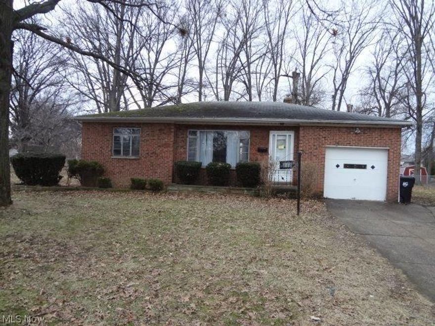 BRICK Ranch conveniently located near the IX center and airport! Features deep wooded lot. Very close to the Brook Park Rec Center.  Partially finished basement with Dec. Fireplace. Some appliances stay! This is a Fannie Mae HomePath property. POS has been done!