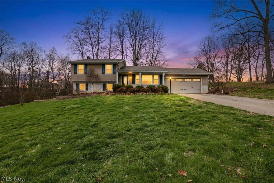 Welcome to this spacious quad-level home situated on 3.25 acres in a private cul-de-sac setting, just 4.5 miles from Seneca Lake. Offering 4 bedrooms and 1.5 bathrooms, this property combines functional living space with extensive outdoor amenities.

Recent updates provide peace of mind, including a new roof, gutters, windows, and septic system (2016), a new drainage system and gravel pathway (2023), and a new water heater (2026). The main bathroom was tastefully updated in 2024.

The outdoor space is a standout feature, offering a large, flat area suitable for a future pool, along with an inground basketball hoop, trampoline, treehouse, and zip line. A cleared wooded path adds to the usability and enjoyment of the acreage.

Additional exterior features include a metal gazebo with lighting and fan, propane fire table, and designated grill area—ideal for outdoor entertaining. The property also offers a peaceful, private backyard with scenic sunset views and frequent wildlife.

Located within Rolling Hills Local School District.

A rare opportunity to own a well-maintained home with acreage, updates, and unique outdoor features!