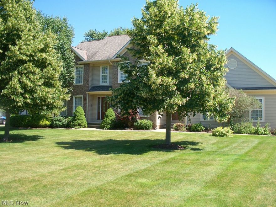 The perfect blend of a great home and area / Shows extremely well / 3 Lrg BR's + 18x12 bonus rm / 3.5 Baths / Great kitchen with Silestone Quartz tops and ceramic backsplash in  2008, tons of cabinets, planning desk, over & under cabinet lighting, large pantry, separate eating area / 1st Floor office w double doors / Formal DR / FR features marble woodburning FP w gas starter / Access to two-tier deck from FR & kitchen / Master bedroom has wood floors, private bath with corner whirlpool, double sinks and 13x7 walk-in closet / Other BRs also good size / 3 Car side-entry insulated garage w cabinets & stairway to bsmt / Finished bsmt rec rm, 20x10 exercise rm & spacious full bath / Unfin side is floored, has painted walls, sump w battery backup, whole house surge protector / Hi efficiency Carrier gas furnace / Hi efficienty HWT 2010 / Security system / Intercom / Pella front door / Full yard sprinkler system / Western red cedar fenced backyard / Shed with electricity / It's all here