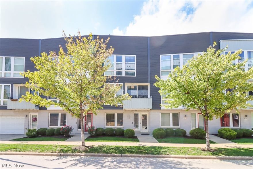 Located on West 73rd in Battery Park, this townhouse is not only in Cleveland's most desirable neighborhood, but it is also a short walk to Cleveland's beautiful lakefront and Edgewater Park! Enjoy the views from your rooftop deck, go for a bike ride, or go for a stroll and enjoy Cleveland's beauty! Gordon Square Arts District, Detroit Shoreway, Ohio City, Tremont, and Downtown all minutes away! Step into this stunning townhome and you will find your own personal sanctuary. High end finishes throughout along with the open concept of the main living space will draw you in and captivate you. With granite countertops, oversized hardwood cabinets, a kitchen island, stainless steel appliances, and hardwood floors, this upgraded kitchen opens up into the dining and living room making this a great space to entertain! This 2 bed, 2.5 bath will not disappoint! Walk up full flight of stairs (as opposed to a spiral staircase) with a roughed in wet bar leading to the fantastic private roof top dec