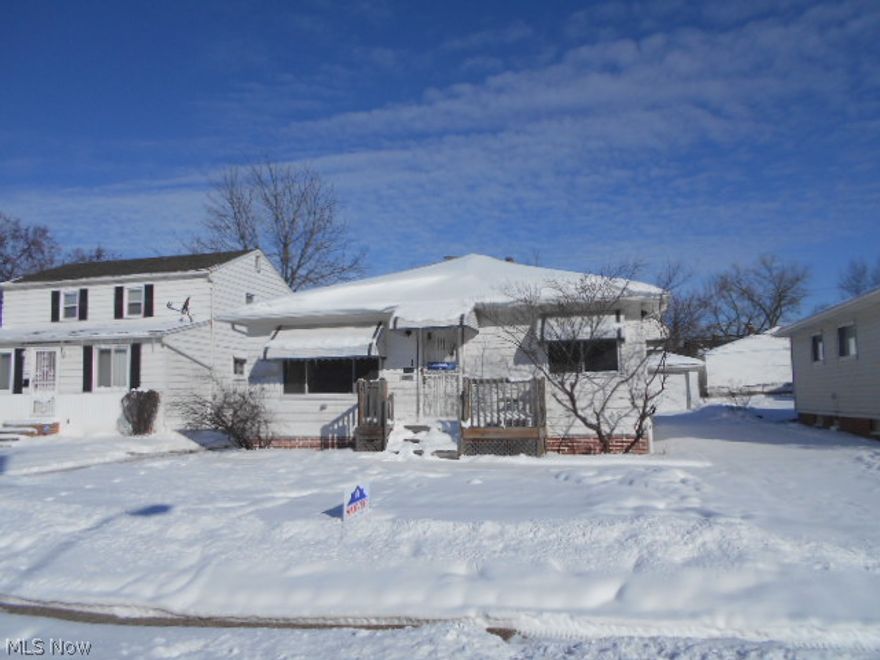 Great offer to own this cozy three bedroom ranch. Living room and hall with wood floors all throughout. Kitchen with vinyl flooring, wood cabinets and plastic laminate counter. Glass block basement windows. Detached double car garage. Owner Occ. Buyers & Agents must sign OwnerOccupant Certificate found in MLS Attachment in order to make offer.  This is a Fannie Mae HomePath property.