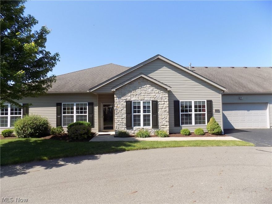 Welcome to University Commons. This desirable 2 bedroom, 2 full bath condo conveniently located near SR 30 offers over 1700 square feet. Upgrades include wood flooring in the great room and ceramic flooring in the hallway. Four season room lets the sun shine in from the private patio. Master bedroom suite includes walk in closet, dual vanity sink and ceiling fan. The large kitchen includes a quaint breakfast nook and all appliances will remain. There is a first floor laundry. Storage isn't a problem. There are plenty of closets and a large storage room off of the 2 car attached garage. The association fee includes landscaping, trash removal, snow removal and water. The association offers strong financials with a fully funding reserve account. You'll love the large open floor plan in this great condo community.