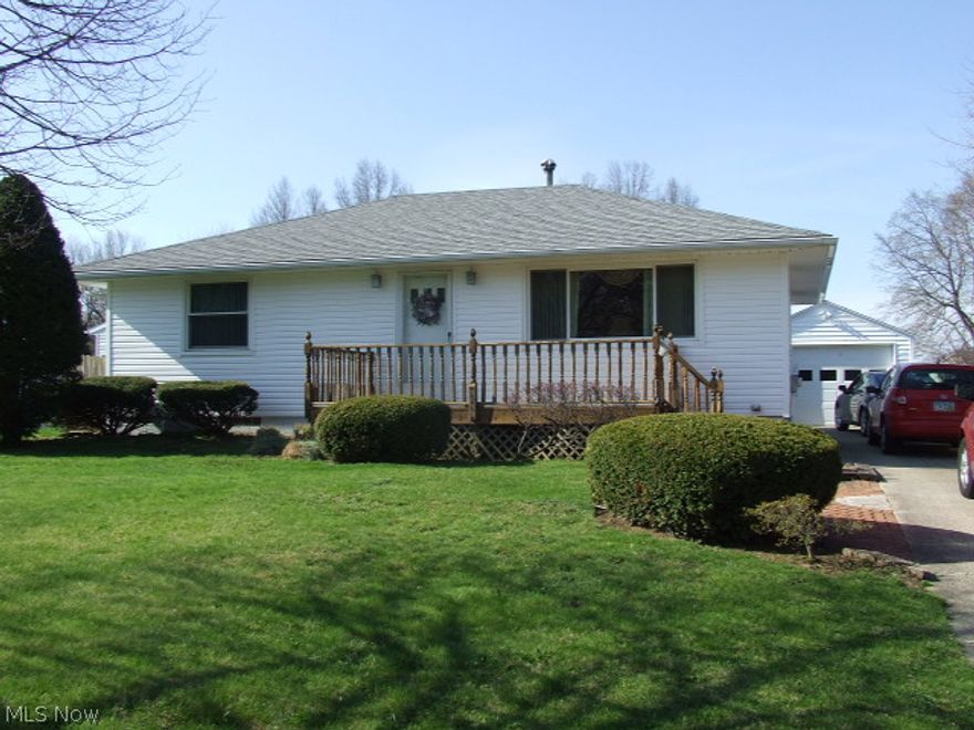 Great 3-bedroom Ranch with large living room, applianced kitchen, dinette, 1st floor family room, finished basement w/bar area, 2 decks, patio, partially fenced backyard, shed, and 1-car detached garage.  New carpet, some fresh painting.  Updates include siding, roof, windows, C/A, H2O, glass block.  Waterproofed basement with sump pump.  Home warranty.  See it today!