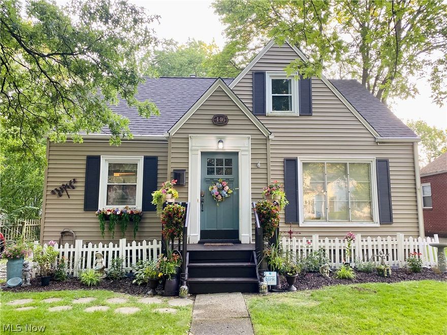 Love where you live! This adorable home is ready for a new owner. Located on a quiet street less than 1 mile from
the Erie Canal, Stan Hywett Hall and Portage Country Club! Upon arrival the home welcomes you with cute curb
appeal and a spacious yard. Inside the home you will find neutral paint throughout and original hard wood floors.
The kitchen boast a farmhouse theme with modern touches to include Granite countertops, updated cupboards,
stainless steel appliances and a Coffee bar! The first floor features 2 bedrooms and one full bathroom or can be used
as a dining room to enjoy the holidays.The second level of the home offer 3 more bedroom and lots of built in
cabinets and plenty of storage. Updates of this home include a new roof 2020, hot water tank 2020, glass block
windows, washer/dryer and vinyl siding. Did I mention this home also won Akron's Beautification Watch Award!