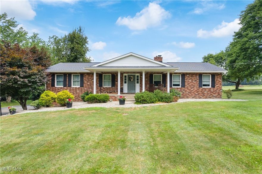 Amazing location for this updated 3 bedrooms, 3 full baths ranch on 1.88 acres. Located just a few hundred feet to Chippewa Gold Club and short distance to Rt. 21. As soon as you pull in you will notice the oversized driveway, brick front and front covered porch. Wow will be your first thought as you walk through the front door and see the open concept. In 2020 walls were removed and a new kitchen was installed with white cabinets, island, and butcher block counter tops. Appliances were new and are included with new dishwasher in 2024. The 2 sided fireplace was also new in 2020. There is a slider off the dining area that leads to a large composite deck over looking the stunning back yard. The large back yard has 2 sheds with power and one is 16x24. Great for storage. Master bedroom offers a walk-in closet and updated master bathroom. First floor also offers 2 more bedrooms, full bath and laundry area off hallway so no carrying laundry to the basement. The partially finished basement adds over 519 sq. ft. of finished space with rec room, storage area with cabinets and full bath with shower, tub and sauna included! Other updates include interior doors 2020, windows 2011, well pump 2012 and more. This one will make a great house to call HOME!