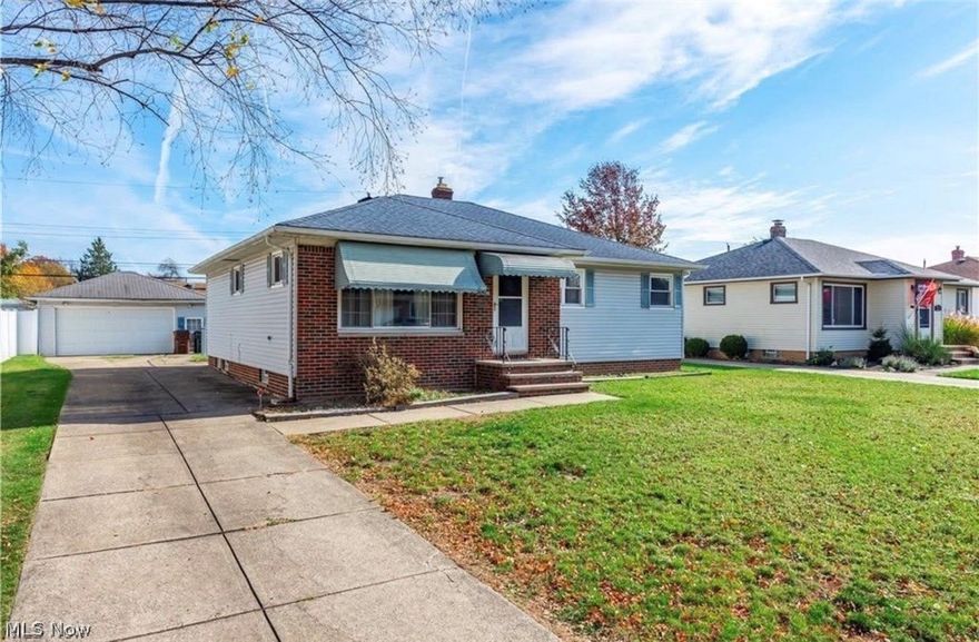 l bedrooms and 2 full bathrooms, providing comfortable one-floor living with plenty of functional space. Step into the inviting living room featuring beautiful hardwood floors, which continue throughout all three bedrooms for a warm and cohesive feel. The kitchen offers classic wood cabinetry, brick backsplash, and comes fully equipped with a refrigerator, stove, and dishwasher; a perfect setup for everyday cooking and entertaining. The spacious basement serves as an ideal recreation or media room, complete with built-in cabinets for extra storage. You’ll also find the laundry area conveniently located next to a full bathroom, adding practicality and convenience to the lower level. Outside, enjoy a fully fenced-in backyard with a privacy fence, making it perfect for gatherings, pets, or relaxation. A two-car garage provides additional storage and secure parking. Don’t miss your chance to make this beautiful Parma home yours, schedule your showing today before it’s gone!