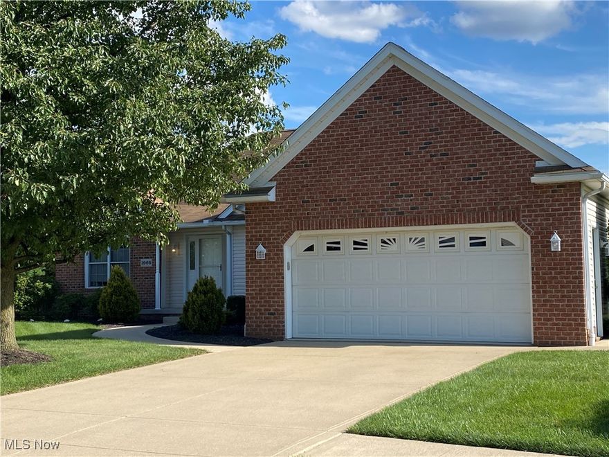 Welcome to 1966 Wynstone Cir NE.  This one owner 3 bedroom, 2 bath split ranch is located in the Villages at Washington Square in North Canton.  If your in search of an open floor plan, look no further.  The foyer, with beautiful hardwood flooring, opens to the dining room with tray ceiling and the great room with cathedral ceiling and a gas fireplace.  The eat-in kitchen includes under counter lighting, built-in desk area and plenty of counter space.  There is a 4-season room off the kitchen with an abundance of windows providing  natural light as well as access to the rear patio. The master bedroom, located on the east side of the property, includes large walk-in closet, walk-in shower, a double vanity and jetted bathtub. The two other nice sized bedrooms, located on the west side of the unit both have ceiling fans and large closets.  The second full bathroom is accessible from one of these two bedrooms as well as the common hallway.  The laundry room, located off the garage, includes utility tub, cabinets for storage and a large closet.  The unfinished lower level, 30 x 57, with glass block windows, is wide open affording the new owner, if desired, to be converted to any use imaginable. Two car garage includes drain, water, electric and separate service door accessible from the west side of the garage. Air conditioner and hot water tank both replaced in 2021, Garbage Disposal 2018, Water Softener 2015.  The Village at Washington Square is located within walking distance to Washington Square where you will find Aultman Urgent Care, Giant Eagle, Starbucks, UPS Store, Verizon, Walgreens, Wendy's, Winking Lizard and several other businesses to visit.