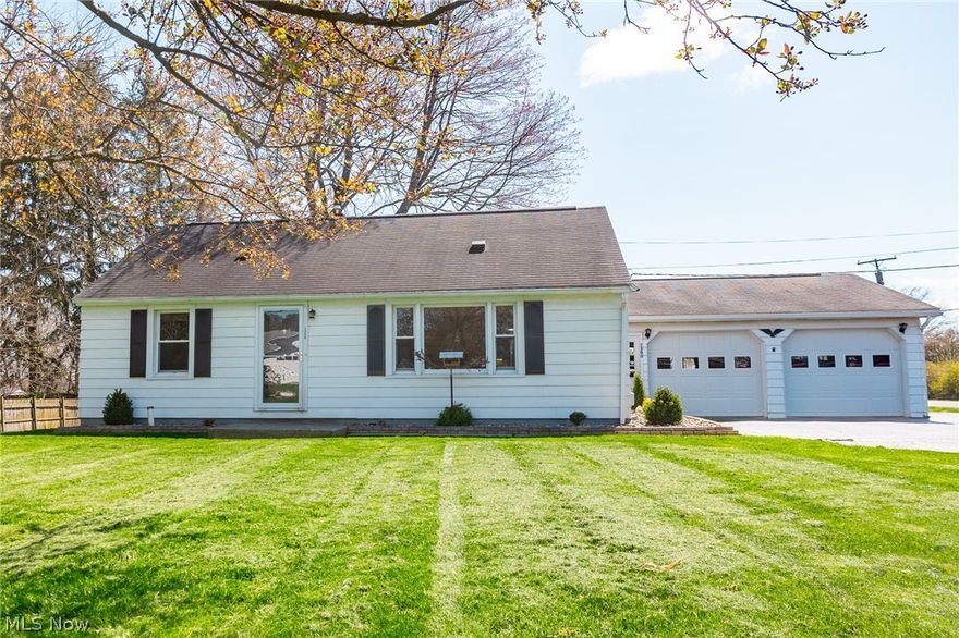 Take a look at this beautiful, updated home located in a highly desirable neighborhood! As you step inside, you’ll notice the recently expanded kitchen, featuring custom cabinetry and thoughtful upgrades completed within the last year. The main floor offers two bedrooms, a full bathroom, and a cozy, inviting living room. Downstairs, you’ll find additional space that could serve as a third bedroom, office, or flex area to fit your needs. Recent updates include a new A/C unit (2023), a new well and pump, and a gas furnace, (2022) new garage door (2020). Outside, the property features an oversized garage and two storage sheds, providing plenty of space for storage and hobbies. The backyard offers great potential for a patio or outdoor entertaining area—perfect for summer cookouts. Located in the Triway Local School District, this home has so much to offer. Schedule your showing today!