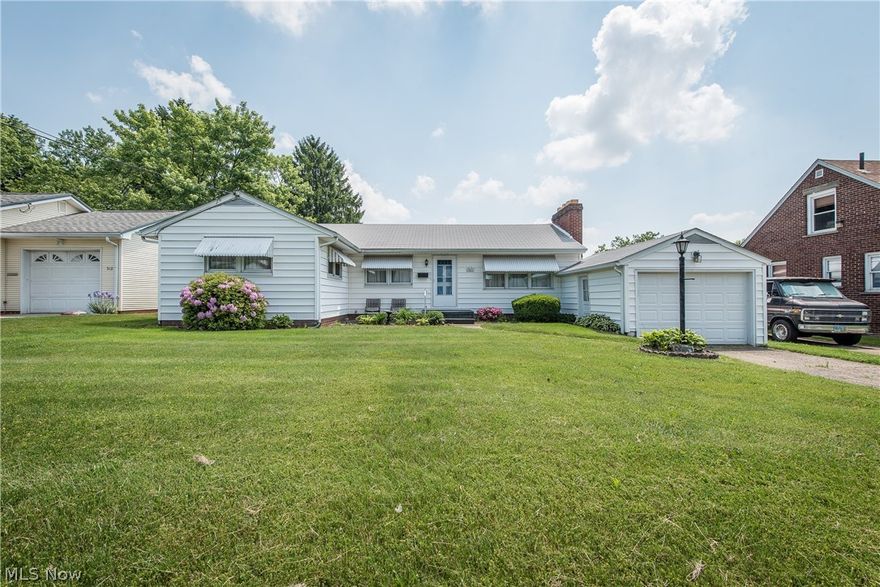 This affordable ranch is a great opportunity to own your 1st home!  Perfectly sized for a new buyer with a nice big living room with fireplace,  bright kitchen with room for a small dining set plus a dining room for larger gatherings.  Both bedrooms have double closets and share the full bath with tons of storage in the large vanity.  The full basement is just waiting for your ideas to finish and includes a half bath plus laundry area with washer and dryer.  Enjoy the nice weather from the screened porch with a view of the wonderful fenced backyard!  This move in ready home has been freshly painted and is located on a dead end street with easy access to all local amenities. Schedule your private showing today!