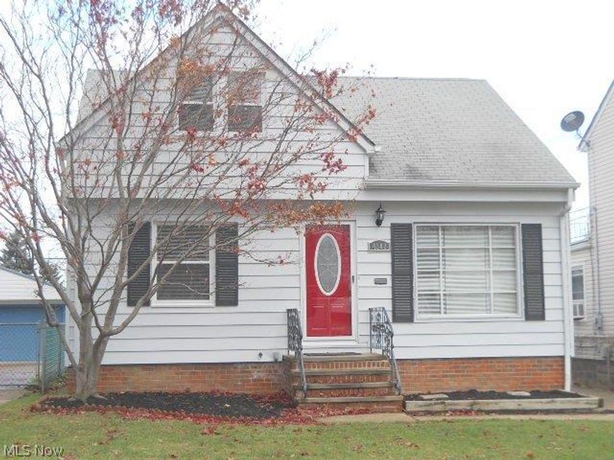 Beautiful cape cod. 2 car garage. Just about everything new. New kitchen with ceramic floor, sink, garbage disposal and refinished cabinets and all new kitchen appliances. All new vinyl windows with new blinds. New furnace with central air. Completely new remodeled bathroom with tile, ceramic floor and vanity. Newly finished hardwood floor in living room and two bedrooms. Master bedroom with new carpeting. New carpeting and wet bar in finished rec room. New roof on garage. New front door. Light fixtures and hardware throughout. New circuit breakers and new electrical wiring throughout. New walk-in closet.