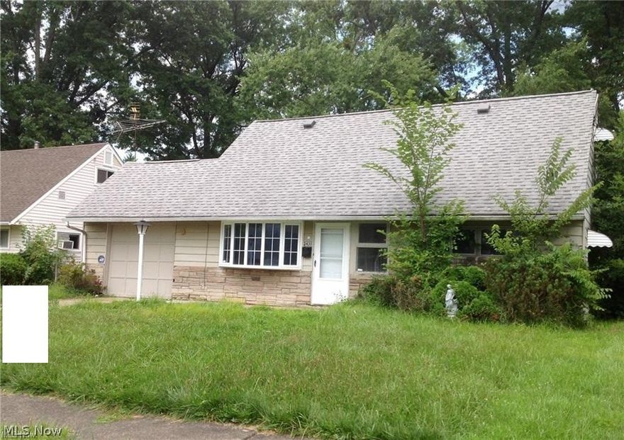 Cute house with many updates and more expansion potential upstairs.  New flooring and paint. Newer large front bay window. Large kitchen with new flooring paint and brand new fridge.  Washer/Dryer. Newer roof and air conditioning. New front door! Upstairs needs finishing for another 2 large bedrooms.
Could be a 4 bedroom with.  1 car attached garage.  Large back yard. Quick possession! Dead end street.