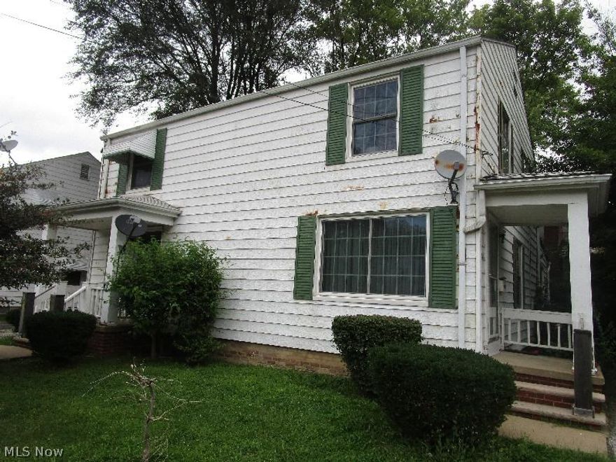 Short Sale-Subject to Bank Approval.  Unique Situation-5/4 Duplex with 2-2 Bdrm, 1 Bath Units and each unit is owned by the same owner, although they have separate parcel numbers.  1 Unit has Family Room addition on Rear.  House also features full unfinished Basements, separate Furnaces, Hot Water Tanks and Electric, and separate driveways for each Unit. Both Units need repair and property is being Sold As-Is.