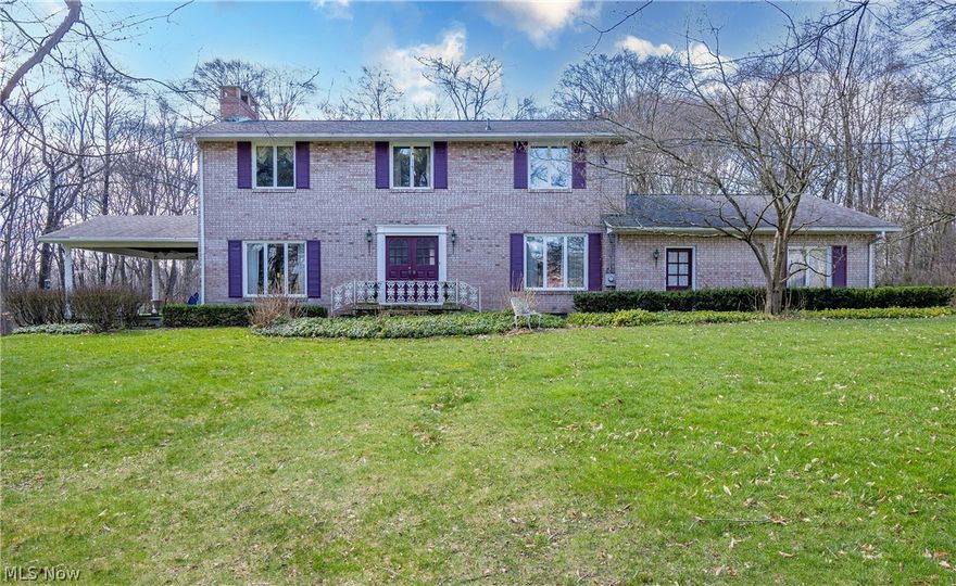 Welcome home to 2834 Eastern Road! Nestled on a nearly 5.5 acre wooded lot, this one of a kind property boasts four bedrooms, four fireplaces, and character at every turn! You will be greeted by a beautiful foyer that leads to the formal dining room or a living room with a fireplace. The living room gives access to a 20 x 16 covered side porch overlooking the oversized backyard and wooded ravine. The kitchen comes complete with all appliances and leads to a family room featuring the second fireplace. A half bathroom rounds out the main level. Venture upstairs to find four large bedrooms along with two full bathrooms. The owner's suite offers a fireplace, walk in closet, and full bathroom. The spacious walk out basement provides a second kitchen, living room, laundry room, and a half bathroom. Attached 31 x 24 three car garage. Parcels included: 37-00039, 37-00038, 37-00037. Don't miss your opportunity to own this wonderful property. Schedule your private tour today!