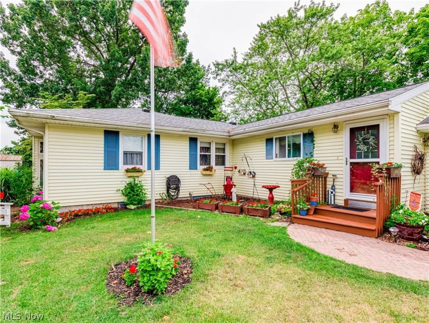 Lakefront! Spacious Ranch on North Reservoir complete with Dock & Pavilion.  Very manageable Front & Back Yards.   Large Deck with access from beautiful Sunroom and also from Bar/Dining Room.  4th Bedroom & Full Bath in Lower Level.  Granite in Main Bath.  Tons of Storage thru out.  Dock fees for '24 paid.  Composite on Large Deck. Small Concrete Bar on Deck will stay.  2 Double Car Garages!  Private location but close to everything.  Possession Negotiable.  Agent Owned.