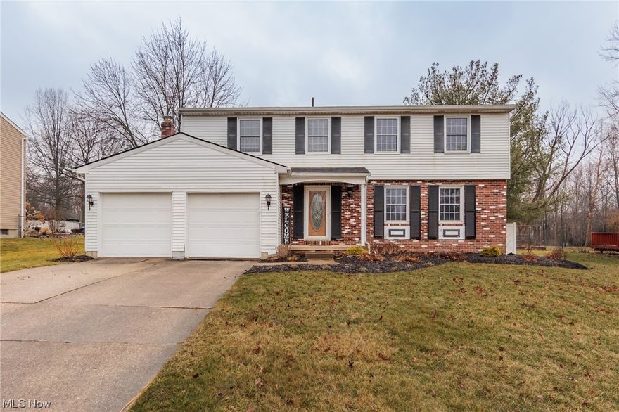 Nestled in the charming town of Brunswick, this move-in-ready colonial is a true gem. The exterior of this home welcomes you with its classic colonial architecture, featuring an attached 2 car garage. Come through the front door into a meticulously updated space. The main level boasts brand-new flooring, creating a seamless flow throughout. The living room on the main floor is enhanced by a stylish wooden accent wall, adding warmth and character to the space. The roomy dining room connects the main living area to the kitchen, creating a perfect layout for gatherings and entertaining. The kitchen itself is a chef's delight, with a brand-new island added in 2022, providing both functionality and a modern aesthetic.The open concept extends into the second living room, complete with a convenient half bath. This area is an entertainer's dream, ideal for hosting friends and family. As you ascend the stairs, you'll find four bedrooms, each offering its unique charm. The full bathroom serves the upper level, ensuring comfort and convenience for all residents. The luxurious master bedroom is a true retreat, featuring a walk-in closet and an en suite bathroom. The unfinished basement holds immense potential, offering over 900 square feet of space to transform into your personalized haven, whether it be a home gym, office, or recreation room.The backyard has undergone significant updates in the last two years. A newly built deck and firepit create a perfect outdoor retreat, ideal for relaxing evenings or entertaining guests. An above-ground pool adds a refreshing touch to your summer days, all enclosed by a new privacy fence for added seclusion.This home comes with the added peace of mind of a one-year home warranty, ensuring a worry-free transition into your new home. Don't miss the opportunity to make this dream home yours. Schedule your showing today and start envisioning the countless memories you'll create in this beautiful space!