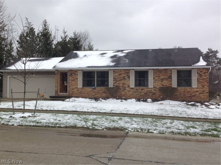 This updated Ranch home has an Eat-in Kitchen and Formal Dining room. Kitchen with furniture quality cabinets.  New flooring 2017.  Windows, Siding, Doors, Roof, Furnace , AC have all been replaced 2007.  Kitchen all new in 2017. All rooms show like new.  Attached garage w/water. Deck space and a large useable yard. Well cared for home. Mrs. Clean lives here. Don't wait to see.