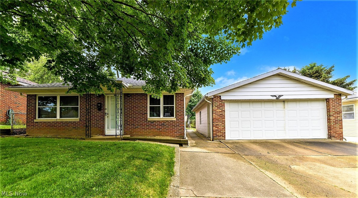 *Low Maintenance ALL BRICK EXTERIOR Ranch Features 3 Bedrooms, 1 Bathrm, Double Parcels Including A NEWER 2.5 CAR GARAGE! *FULLY FENCED IN Gated Back YARD Is Perfect For Children Or Animal Lovers! *Large Living Room W/Carpet *The Eat In Kitchen Showcases Double Windows For Natural Light, Cool Brick Accent Walls, A Ceramic Tiled Floor, Ceiling Fan And Is Fully Applianced With A Refrigerator, Dishwasher & Oven! *Convenient 1st Floor Dedicated Laundry Room ~ What Everyone Deserves! Washer And Dryer Can Stay With The Property *2 Of The 3 Bedrooms Have Ceiling Fans *Full Bathroom W/Walk In Shower, Crisp White NEW Vanity And Sink, Toilet <2 yrs. Old & Ceramic Tiled Flooring! *Hallway Linen Closet AND Hallway Coat Closet! *Furnace & Ac Serviced Regularly *Central Air Conditioning *2.5 Car DEEP Garage Comes Equipped W/A Genie W/Remote Opener *Newer Garage Door *Wide Concrete Driveway For Plenty Of Parking! *UPDATED VINYL WINDOWS! *New Breakers Installed In Electric Panel *This Is A Must See Fo