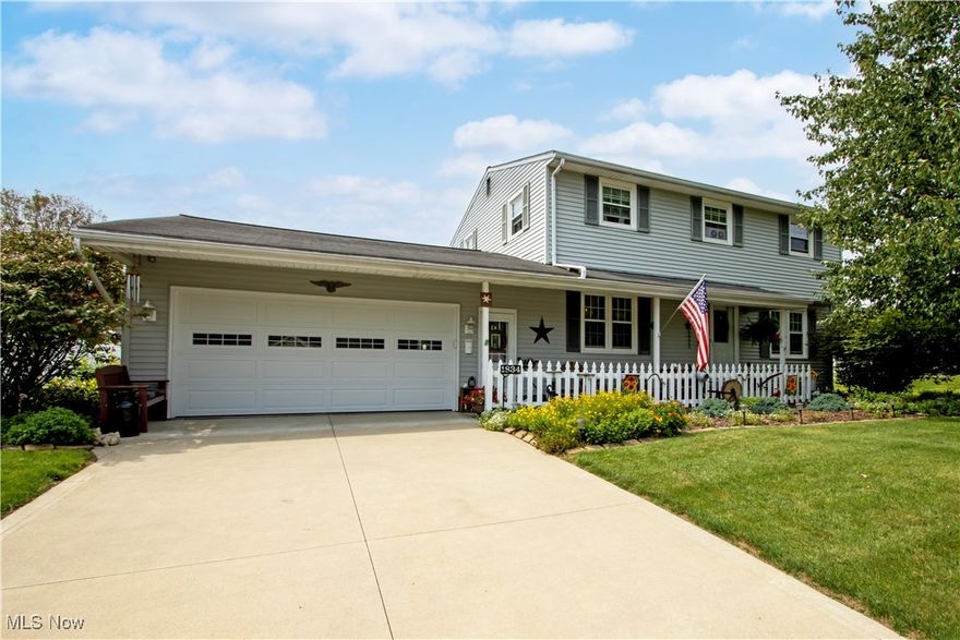 Well maintained 4 BR 1 1/2 bath 2 story located on a large corner lot.1st floor features kitchen with newer granite counters, dining room, large living room and 1/2 bath. 2nd floor has 4 nice size bedroom and a full bath. Basement is dry and usable family room or kids game room. Plenty of storage and laundry are also in the basement. You enter the garage off the kitchen. Off the garage is a beautiful patio with an awning for those sunny days.