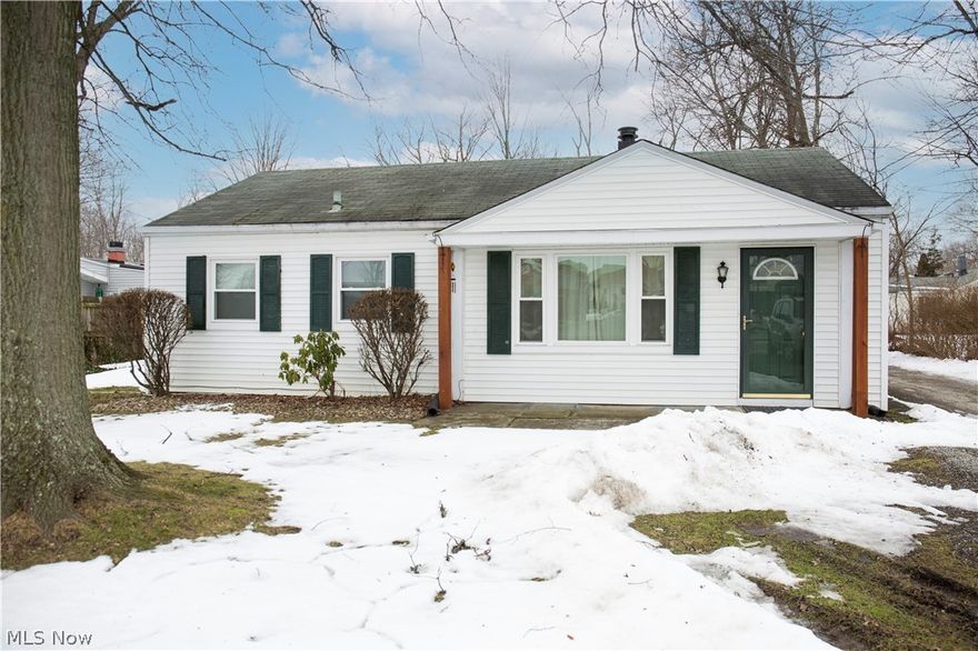 Welcome home to this 3 bedroom, 1 bath ranch in Mentor! This house sits on almost a quarter acre of land and is located close to local highways and shopping in the Mentor School district. The inside has a modern look including vinyl plank flooring throughout the house. This home has plenty of natural light, boasting 10 windows that were all replaced through Mentor Windows in 2020. A 12x12 concrete patio was installed in 2021 offering a space to enjoy the backyard. This home has a 2-car garage with an automatic garage door opener installed in 2021. Come schedule a private viewing today!
