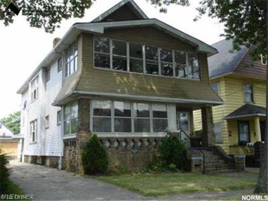 Large spacious double.  The first floor has two bedrooms, living room, dining and enclosed front porch.  Upstairs unit has a combined third floor for a total of three bedrooms, two full baths, living room and dining room.  The basement is partially finished with a half bath.