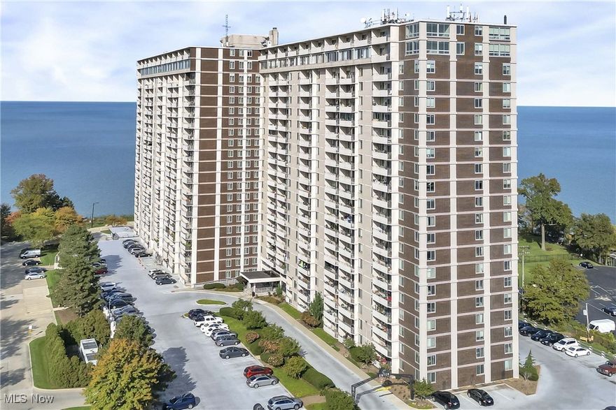 Two bedroom with one large bath in exciting Carlyle! This beautiful suite features views of Lake Erie sunrises from your private balcony. Freshly painted featuring updated kitchen and bath. One underground heated garage space included, along with a storage locker. Rent include heat, air conditioning, water, and sewer.  Tenant pays electric, internet and cable. The Carlyle offers a full complement of amenities, including 24 hour reception/security, on site management and maintenance, indoor and outdoor swimming pools, sauna, hot tub, fitness center, laundry room, billiards/game room, guest suite, two party rooms, Carlyle House of Beauty and Wellness, Boardwalk Neighborhood Market, and Summer House Restaurant!