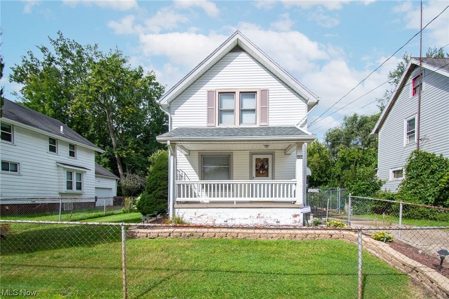 Enjoy the tranquility of this well maintained 2-story home in Northeast Warren. The covered front porch opens to the living room brightened by a large picture window. The rear of the home features a formal dining room, galley kitchen, and sizeable family room that presents the possibility of being transformed into an additional bedroom. Upstairs you will find two spacious bedrooms and a full bathroom. The basement has a second full bathroom, and provides ample storage space. The large backyard is enveloped by lush foliage that creates a natural sense of seclusion. The full chainlink fence encircling the lot provides security and a designated area for outdoor activities. A standout feature of this property is the generously sized 1-car detached garage, which also includes an attached workshop/storage space. Beyond the garage is a green house and designated gardening area. Schedule a showing today and let the charm of this home captivate you.