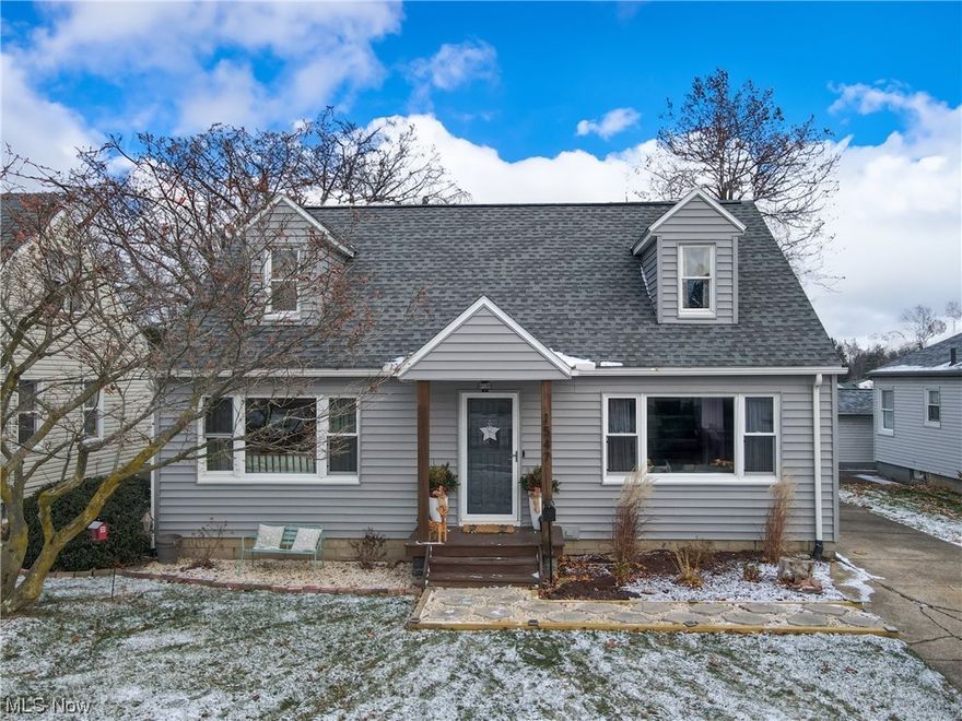 Here it is! The perfect West Akron Cape that you've been waiting for. With finished upper AND lower levels, a bathroom on each floor, and an expansive backyard oasis, this lovely updated home is adorned with all the bells and whistles. Enter into the open main living space featuring a cozy sitting area and a large front picture window that allows plenty of natural light to pour in and illuminate the beautiful hardwood floors (refinished '15). The modern kitchen (renovated '19) with white soft-close cabinets, butcher block c-tops, subway tile backsplash, exposed shelving & stainless steel appliances offers space for a coffee bar and has a slider leading out to the patio. Off of the patio is the detached garage with extra storage and a large backyard lined with a wood privacy fence. The main level is rounded out by two spacious bedrooms & a full bath. Head upstairs to the sprawling 3rd bedroom with a half bath & bonus storage 
room. Gorgeous new wood stairs lead down to the partially finished lower level where you'll find a cozy rec room, laundry/storage, a custom pantry, and a brand new, generously sized full bath! Roof, HVAC & new front window '15. Basement remodel + waterproofing '18. Siding & gutters '19. Don't miss it. Schedule your showing today!