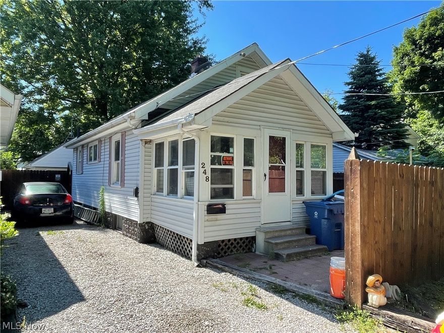 1 bedroom 1 bathroom Bungalow conveniently located next to a walking path.  The full unfinished basement doubles the space as well as two tandem rooms upstairs can be turned into an additional bedroom or two or used as storage.