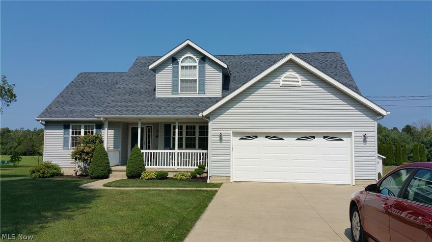 Out Jerusalem way there is a cape cod setting with open floor plan, 14x14 master bathroom with Jacuzzi plus walk-in closet, extra wide 36" doors for wheelchairs, Geothermal heat, walk-out basement, off the kitchen is 10x23 wood deck overlooking 1.28 acres of lawn with a 12x16 shed plus a newer 30x40 pole barn attached 8x40 porch with 170+ ft. of concrete drive from the road. Easy access to Rt 2.