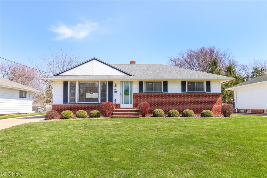 Move right in to this stylish, updated ranch in the heart of Rocky River! This great home is located within walking distance to 2 local parks, close to shopping, hospitals and a quick commute to Downtown! Located in a neighborhood where pride of home ownership prevails, this three bedroom, Two and one half bath home features hard wood floors, bright white kitchen cabinets with under cabinet lighting, granite countertops and all kitchen appliances stay! A brand new roof was installed days ago with a tranferable warranty. On the main level are a full bath and half bathroom off of the main bedroom. The livingroom features hardwood floors ,recessed lighting and tons of natural light from the picture windows. The open concept of this home is sure to please, with the dining, kitchen and living rooms open to one another. Downstairs you will find a great family/recreation room with a built in bar and a large full bath! Plenty of storage in the laundry room. A great covered porch in back is per